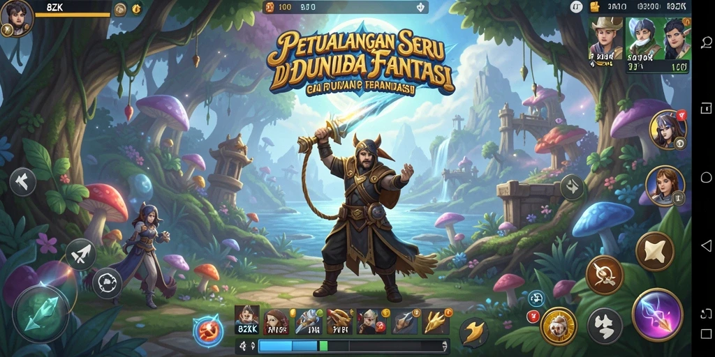 Screenshot gameplay 8ZK yang menampilkan aksi seru di dunia petualangan.