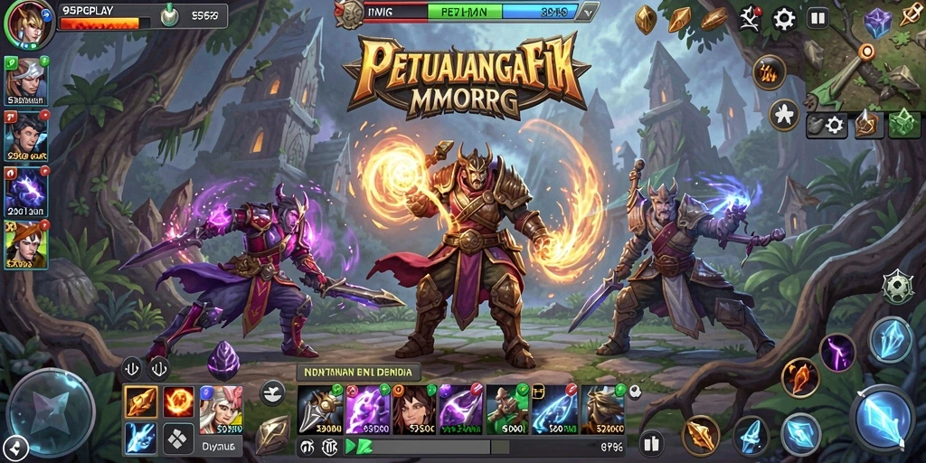Gameplay seru di dunia terbuka 95PGPLAY dengan karakter yang beragam.