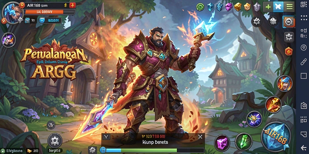 Tampilan gameplay epik dalam dunia ARPG yang menantang.