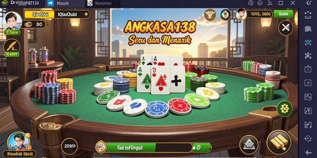Screenshot gameplay seru QiuQiu di ANGKASA138.
