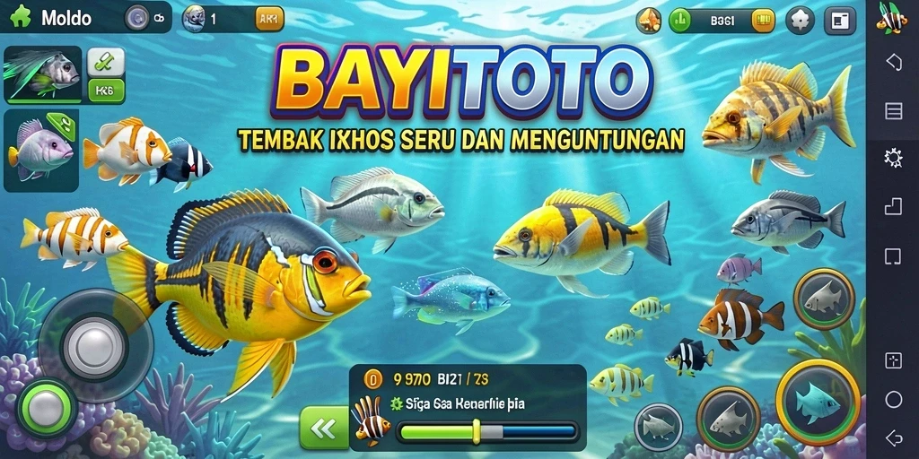 Screenshot gameplay Tembak Ikan BAYITOTO yang seru.