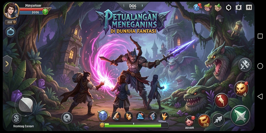 Menampilkan aksi seru dalam gameplay petualangan D06.