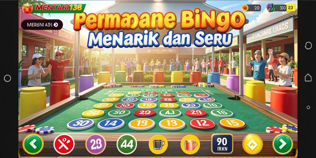 Screenshot gameplay MENTARI138 menunjukkan suasana seru permainan Bingo.