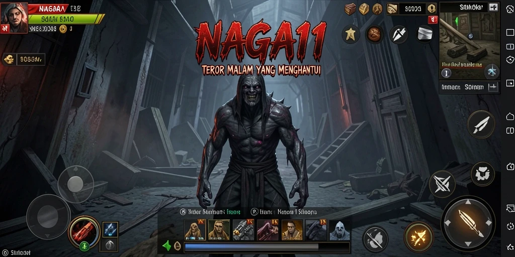 Gameplay menyeramkan NAGA11 dengan suasana yang mencekam.