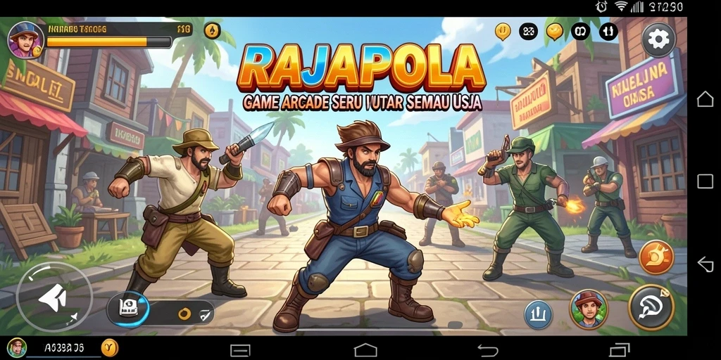 Tampilan gameplay menarik dari RAJAPOLA yang mengasyikkan.