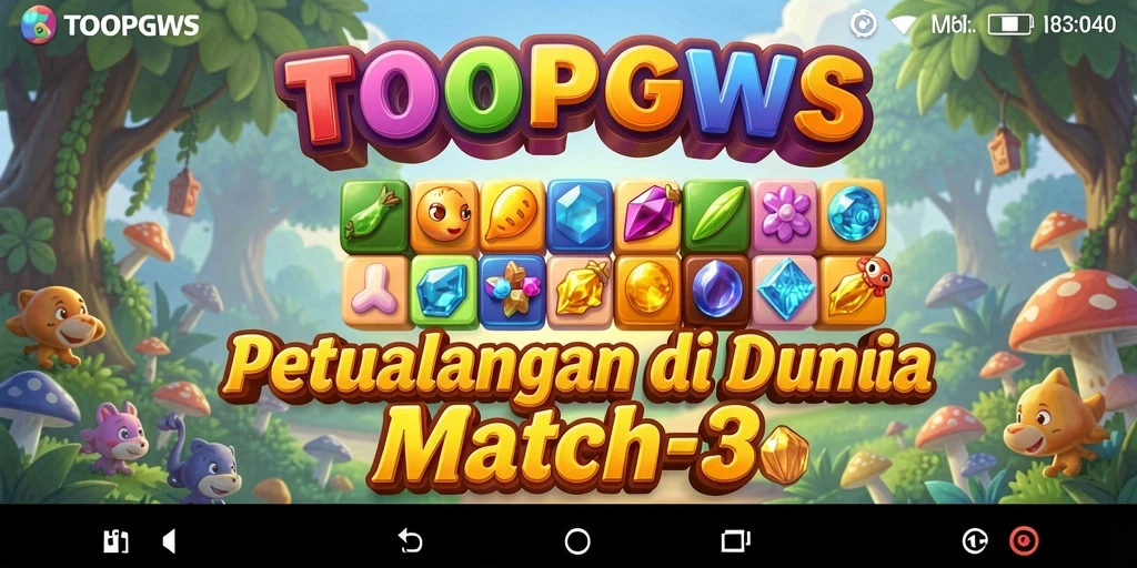 Tampilan gameplay TOOPGWS yang menawan dan penuh warna.